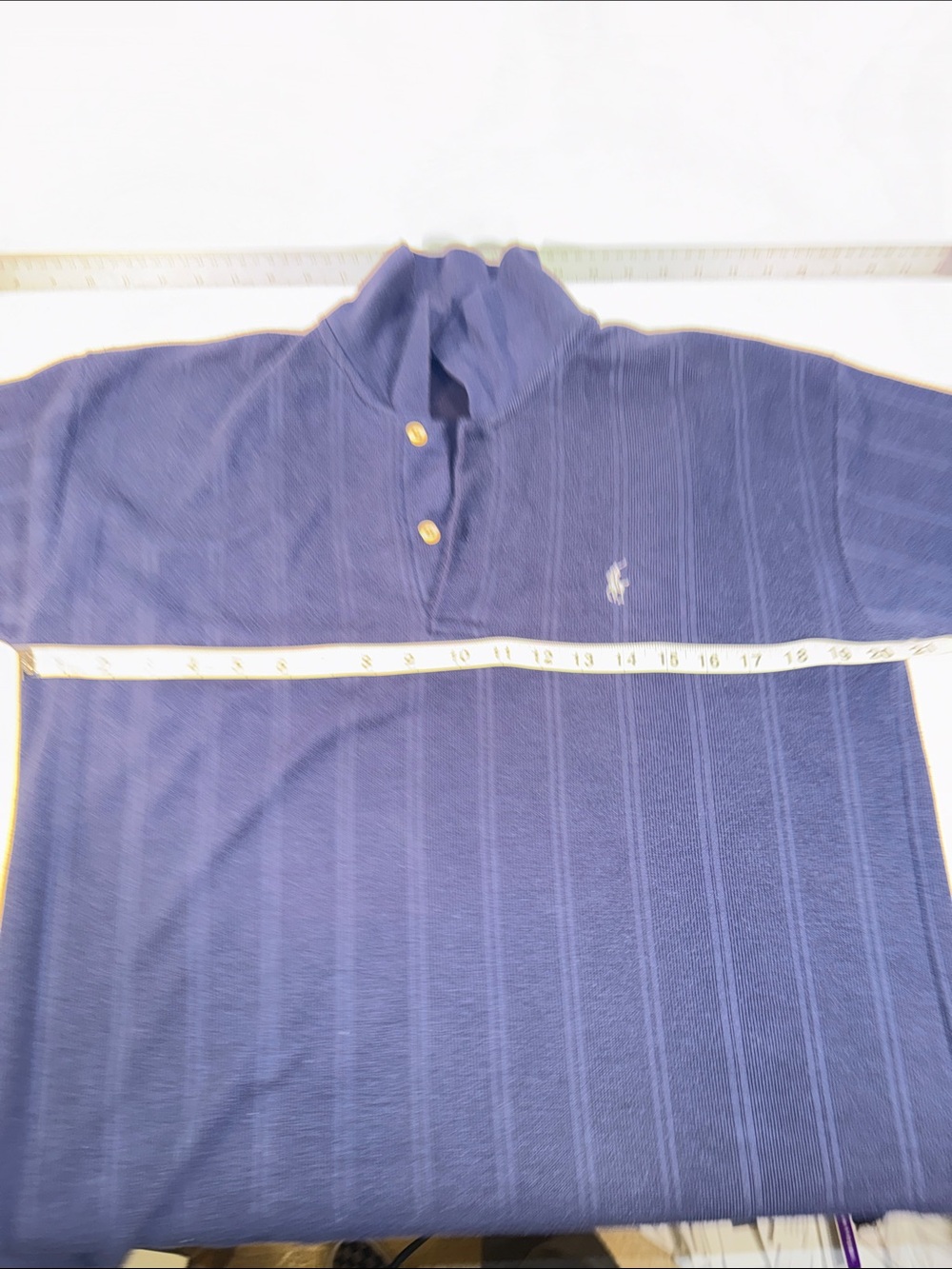 Polo by Ralph Lauren Navy Blue Short-Sleeve Knit Polo with Embroidered Pony - Picture 4 of 6